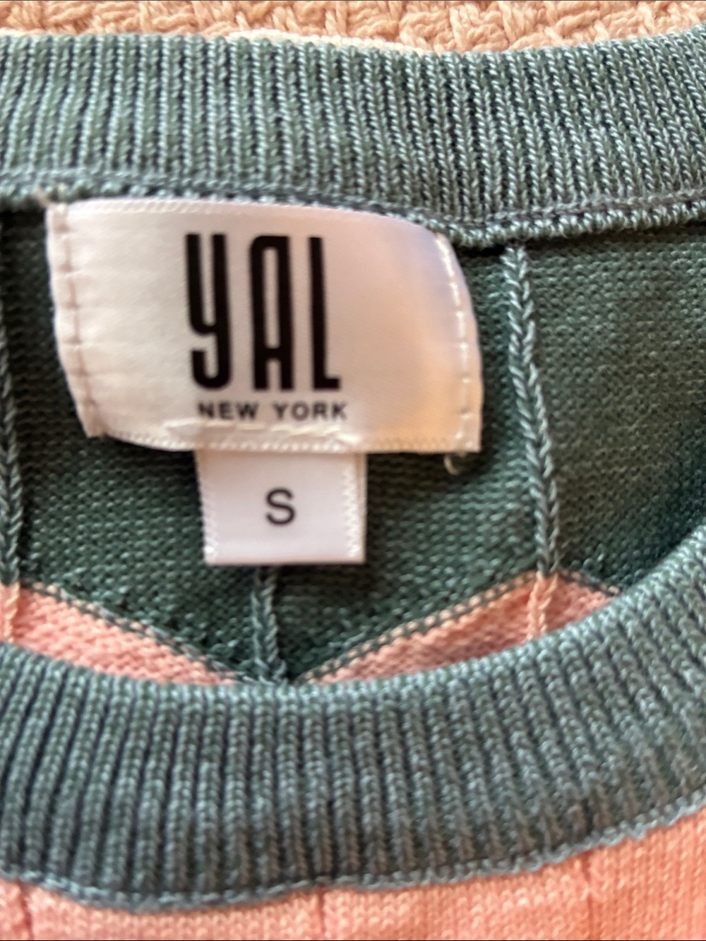 YAL Striped Crewneck Sweater in Pink, Blue & White - Picture 12 of 12